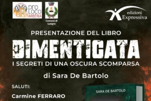 Scopri di più sull'articolo Sara De Bartolo porta a Lungro il suo libro:        ‘Dimenticata – I segreti di una oscura scomparsa’